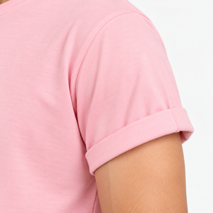 Men's Premium <b>Plain</b> <b>Pink</b> T-Shirt Soft Cotton Neck Half Sleeve Casual Summer Customizable High Quality Nexfit Athletics Quick Dry - Product Image 5
