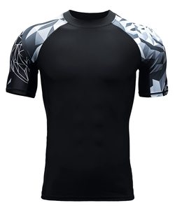 Vente en gros de Rashguards pour hommes, marque privée, Rashguard BJJ, T-shirt de fitness à manches imprimées, vêtements de musculation - Product Image 2