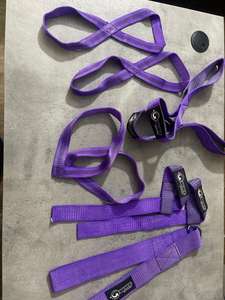 สายรัดข้อมือแบบรูปเลข 8 ชุดสายรัดยกน้ำหนัก วัสดุยางนีโอพรีนยืดหยุ่น น้ำหนักเบา ปรับได้ กันลื่น สำหรับการฝึกซ้อมในยิม - Product Image 3