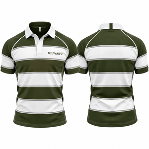 Camiseta de Rugby Personalizada Olive para Hombre y Mujer, 100% Poliéster, Transpirable, de Secado Rápido, que Absorbe la Humedad, Jersey de Rugby Deportivo - Product Image 1