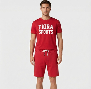 Ensemble de survêtement décontracté deux pièces imprimé pour homme 2026 – T-shirt et pantalon respirants – Vente en gros - Product Image 1