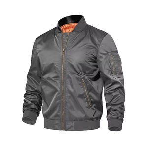 Tactical Windproof <b>Soft</b> <b>Shell</b> Hiking <b>Jackets</b> for <b>Men</b> <b>Men's</b> Olive Green Bomber <b>Jacket</b> Windproof Casual Zipper Closure Stand - Product Image 4