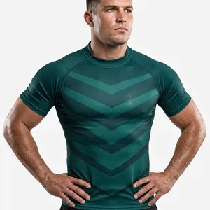 Maillots de rugby personnalisés en polyester coupe-vent, antibactériens, respirants et anti-humidité pour adultes, de haute qualité, par sublimation, vente en gros - Product Image 1