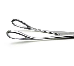 Pinces à éponges manuelles droites réutilisables en acier inoxydable, instrument chirurgical - Product Image 2