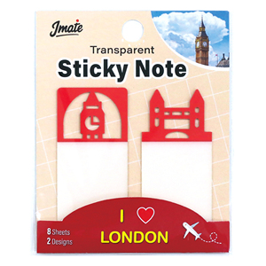 Notas Adhesivas Creativas para Viajes – Marcadores Adhesivos Transparentes con Iconos de Lugares Emblemáticos de Ciudades para Organización de Oficina y Sets de Regalo - Product Image 1