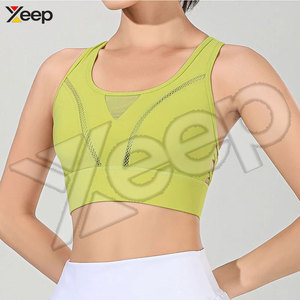 Sujetador Deportivo de Yoga para Mujer, Transpirable, Simple, de Alta Sujeción, Secado Rápido, Color Personalizado, Spandex/Poliéster - Product Image 3