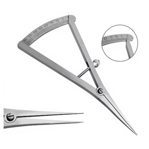 Calibrador Recto de 6 Pulgadas de Largo para Mapeo Óseo, Herramienta de Medición de 0-40 mm con Escala de Precisión, Instrumento Quirúrgico Oftalmológico - Product Image 1