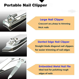 Premium Stainless Steel Professional Nail Cutter Clipper Curved Straight Wide Jaw Opening Pointed Finger Toe Nails Durable - Product Image 6