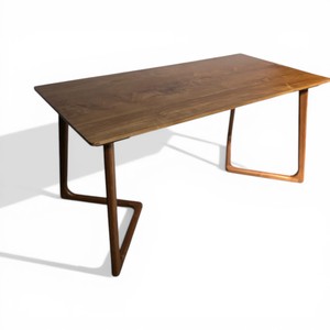 Scandinavian Solid Teak Wood Dining <b>Table</b> with Triangle <b>Legs</b> Modern Rectangular Natural Finish Wood Kitchen <b>Table</b> for Restaurant - Product Image 2