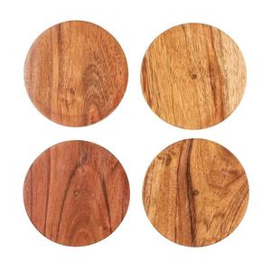Posavasos Ecológicos de Madera Maciza con Logotipo Personalizado Grabado, Múltiples Tipos de Madera, Redondos y Cuadrados, Utensilios de Cocina Modernos, Tapete para Tazas y Bebidas - Product Image 4