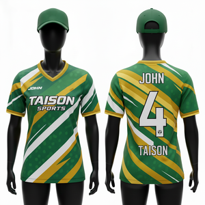 Camiseta de Fútbol Femenina, 150 GSM, Tejido Transpirable de Poliéster de Alto Rendimiento, Panel Diagonal Morado, Amarillo y Blanco, Sublimación, Logotipo Personalizado - Product Image 3