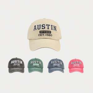 Casquette de baseball vintage pour homme, 6 panneaux, logo brodé 3D, effet délavé, casquette de sport - Product Image 2