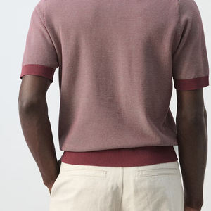Design tendance à manches courtes avec logo personnalisé / Polo en coton de haute qualité pour homme, col classique plié - Product Image 6