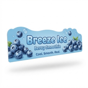 PVC BPA Free Convenient Waterproof <b>Shelf</b> Talker Grocery Store Advertising Promotional Display Card - Product Image 4