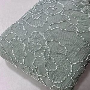 Tissu en coton brodé de luxe pour robes élégantes, robes sophistiquées et tenues de soirée haut de gamme avec personnalisation de marque - Product Image 5