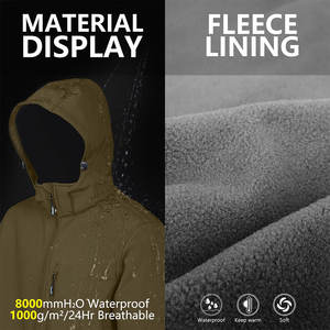 Chaqueta Impermeable Softshell de Venta Caliente, Ropa de Trabajo con Logotipo Personalizado, Chaquetas de Senderismo Softshell Resistentes al Viento para Hombre - Product Image 5