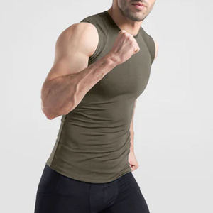 Chemises de compression sans manches surdimensionnées pour hommes avec logo personnalisé de qualité supérieure pour la salle de sport, la remise en forme, respirantes, à séchage rapide, veste de sport - Product Image 4