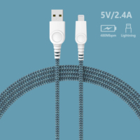 Cable USB de Cobre Puro con Certificación MFi para iPhone y Computadora, Listo para Enviar