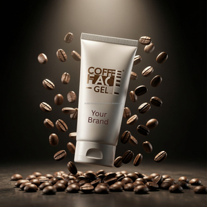 Gel pour le visage au café en marque privée | Gel visage hydratant et revitalisant infusé à la caféine, fabricant OEM / ODM - Product Image 6