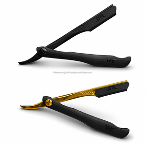 Navaja de Afeitar Magnética JRL de Alta Calidad, Profesional, de Acero Inoxidable con Hoja Reemplazable y Mango de Acero para Salón - Product Image 1