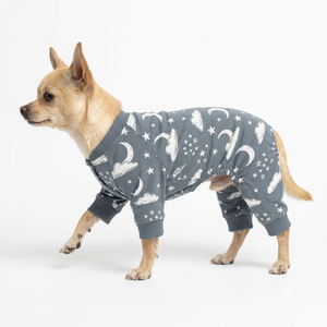 Cute Dog Hoodie Brushed Fleece Embroidered Patch Moon Stars Pattern Comfortable <b>Machine</b> Wash All Seasons Pet <b>Clothes</b> for Small - Product Image 4