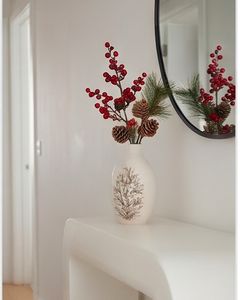 Jarrón de Cerámica Hecho a Mano con Diseño de Coral Marrón, Ideal para Decoración del Hogar, Mesas de Oficina, Bodas o Regalos - Product Image 3