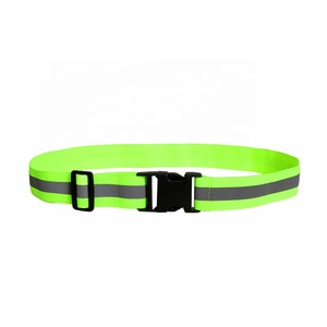 Cinturón Reflectante Ajustable de Alta Visibilidad para Correr, Correa de Cintura para Seguridad Nocturna, Cinturón Elástico - Product Image 1