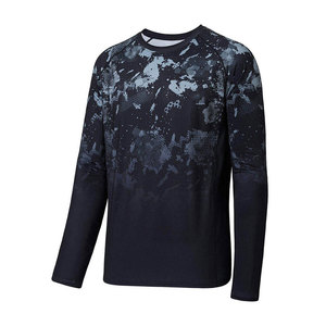Camiseta de pesca para hombre de tela transpirable personalizada, 100% poliéster, al por mayor. - Product Image 1