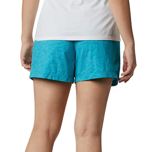 Shorts d'été personnalisés en gros pour femmes, avec cordon de serrage, deux poches latérales, respirants, décontractés, 100 % coton - Product Image 3