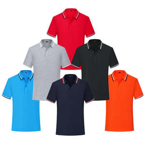 Camiseta Polo Casual de Manga Corta CVC de 200g con Logotipo Personalizado, Cuello de Doble Raya, Ropa de Trabajo al por Mayor - Product Image 1