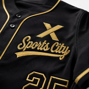 Maillot de baseball X Sports City sublimé, anti-humidité, séchage rapide, boutonné sur le devant, manches courtes, col en V, unisexe adulte, toutes saisons - Product Image 4