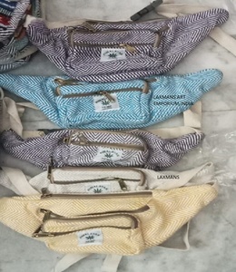 Hemp Cotton Waist Bags Fanny Pack Bags Waist Bags Fanny Pack Cotton Waist Bags Fanny Pack Hemp Waist Bags Hot Sale Fanny Pack - Product Image 1