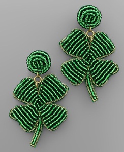 New Stylish Shamrock Teardrop Design <b>Earrings</b> <b>Green</b> St Patrick Day Clover Drop <b>Earrings</b> Durable Craftsmanship Girls and Women - Product Image 2