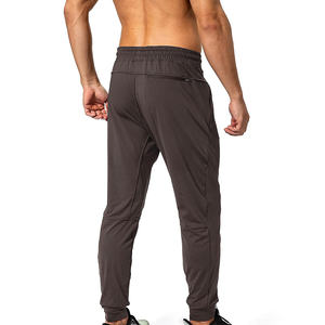 High Quality Men's Straight Casual Lightweight Canvas <b>Trousers</b> Drawstring Closure Dark Wash PolyesterCotton Blend OEM Service - Product Image 3
