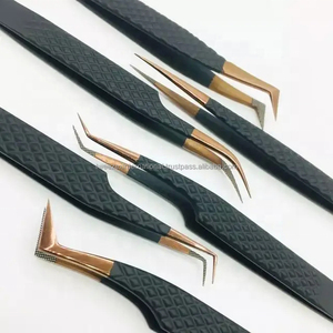 Pinzas para Pestañas con Punta Puntiaguda y Agarre de Diamante para Extensiones de Pestañas, Herramienta Profesional para Extensiones de Pestañas - Product Image 6