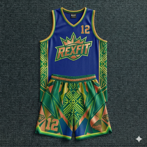 Maillot de basket-ball personnalisé par sublimation Rexfit Sports, faible MOQ, ensemble uniforme d'équipe, tenue de basket-ball, uniformes de basket-ball - Product Image 2