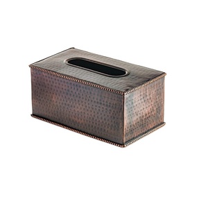 Luxury Gold Metal Tissue Box Stand Free Standing Rectangular Design Decorative Napkin Holder Kitchen Storage Organizer - Product Image 2
