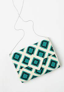 Bolso de mano bordado con cuentas, patrón de camuflaje, cartera de cuentas, bolso cruzado con cadena, cartera de fiesta para mujer, monedero para móvil - Product Image 4