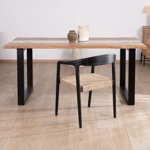 Mesa de comedor Vandana Ivory Surface Acacia con centro de vidrio Novelli 175 cm - Product Image 6