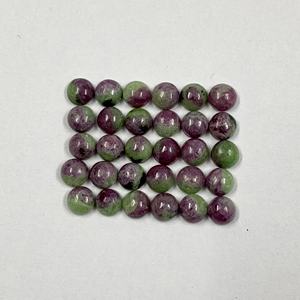 2024มาใหม่เกรด AAA ทับทิม zoisite Cabochon 4mm-10mm อัญมณีเรียบขายส่งหลวมสำหรับการทำเครื่องประดับ - Product Image 6