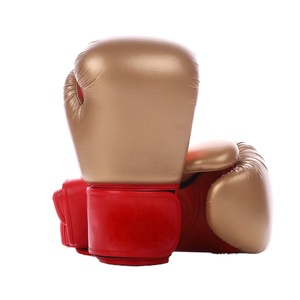 Guantes de boxeo de lucha profesional Guantes de lucha de boxeo con logotipo personalizado de cuero de Pakistán - Product Image 1
