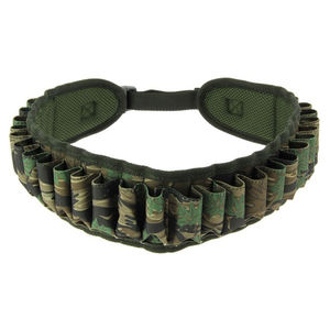 Ceinture tactique réglable en camouflage pour cartouches, porte-munitions rembourré et respirant pour 25 à 30 cartouches, idéal pour la chasse - Product Image 1
