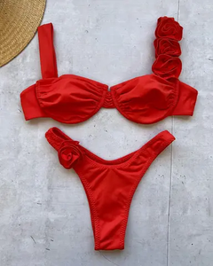 Trajes de baño para mujer hechos en Pakistán, fabricados con tela de poliéster y spandex, leggings y conjunto a juego. - Product Image 5