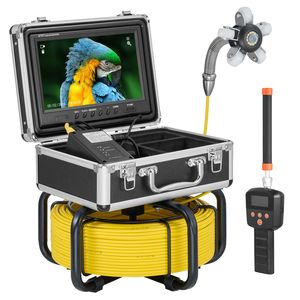 Telecamera di ispezione per scarichi autolivellante con localizzatore 512Hz, 30 m, schermo HD 1080P, zoom 36X, endoscopio industriale Snake Plu 9" HD - Product Image 1