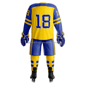 100% Polyester Maillot de hockey sur glace de qualité supérieure Sublimation Maillot de hockey personnalisé Vêtements de hockey sur glace sublimés - Product Image 6