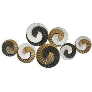 Modern Bamboo Wall Sculpture Abstract Circular Design Multi-Piece Home Decor Living Room Art Piece - Product Image 1