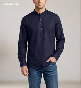 Best Fabric Cotton with Soild Full-Sleeve Short-<b>Kurta</b> Collection Manufacturer from India Online Shopping India - Product Image 3