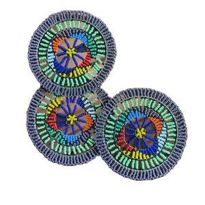 Premium Boho Style <b>Beaded</b> Glass <b>Coasters</b> Reusable for Housewarming Custom Design Promotional Gift - Product Image 6