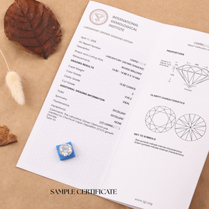 Fournisseur en gros de diamants synthétiques cultivés en laboratoire, certifiés IGI, 2 carats, couleur E, clarté VVS2, type 2A, ronds, CVD HPHT - Product Image 6