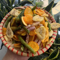 Groothandel Vacuüm Gefrituurde Gemengde Fruitchips Gezonde Snacks Magere Gedroogde Fruitmix Bulk Leverancier Tropisch Fruit